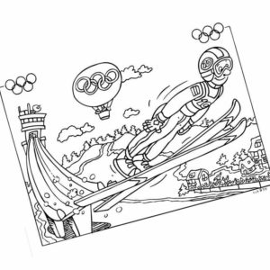 олимпийский зимний вид спорта прыжки на лыжах в длину