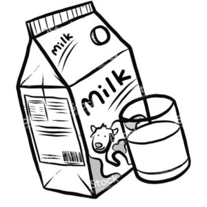 пакет молока с магазина