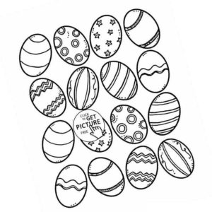 Раскраски «Пасхальные яйца»
