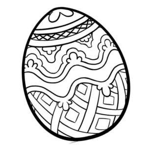 пасхальное яйцо с ажурным рисунком