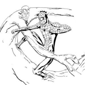 песочный человек бьет паука