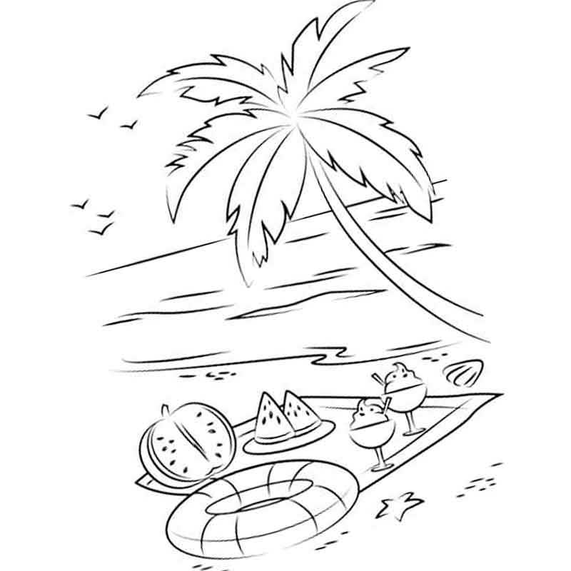 пикник под пальмой