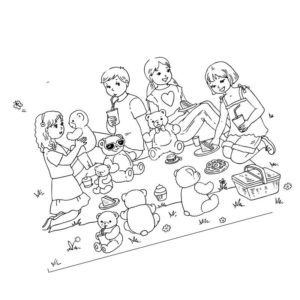 пикник с игрушками детский сад