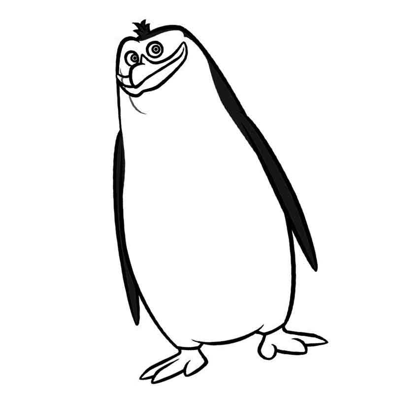Раскраски Пингвины Мадагаскара