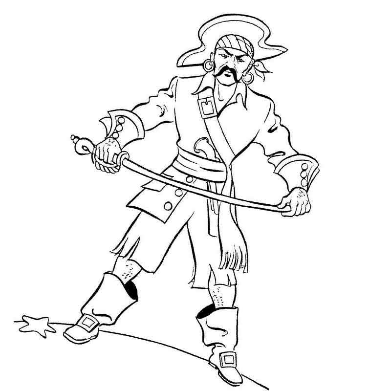 Раскраска «Пираты в поисках сокровищ», 12 стр.