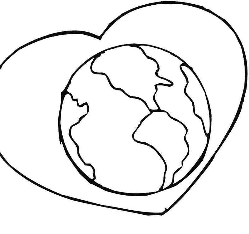 планета Земля в сердце