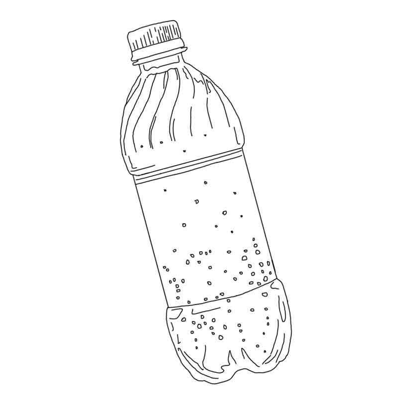 пластиковая бутылка с водой