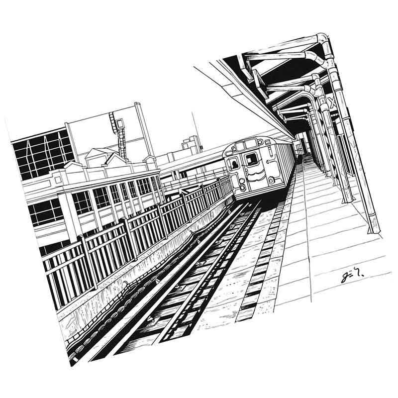 платформа станции метро