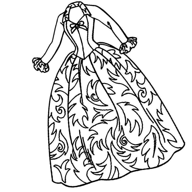 платье с рисунком на юбке