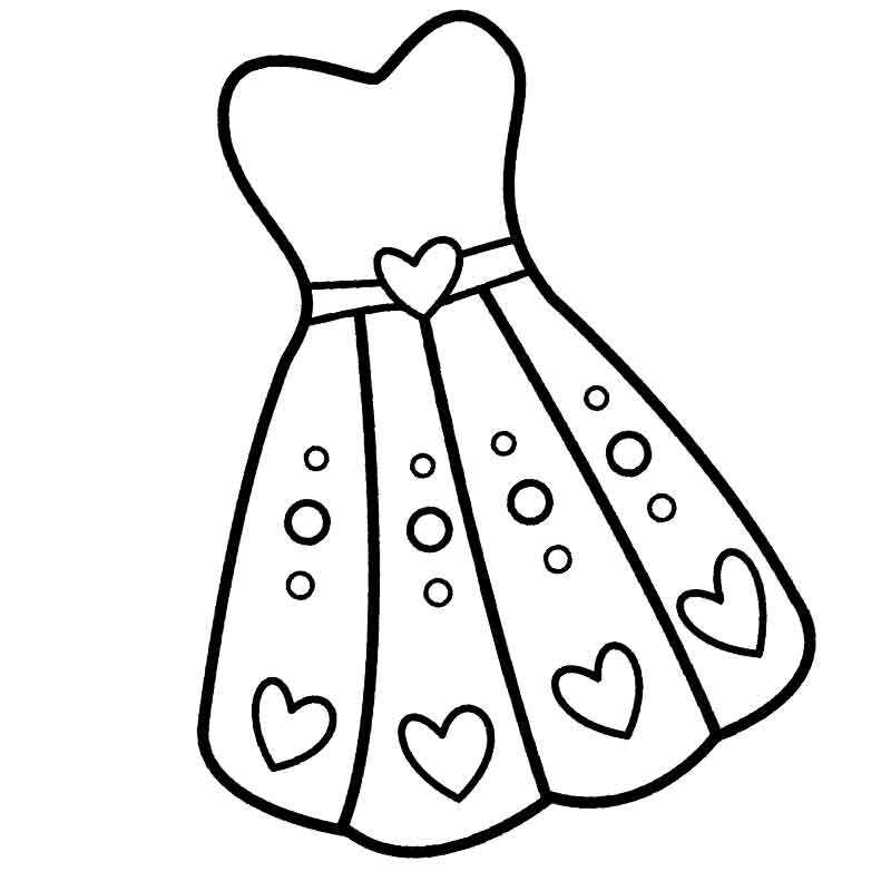 платье с сердечками