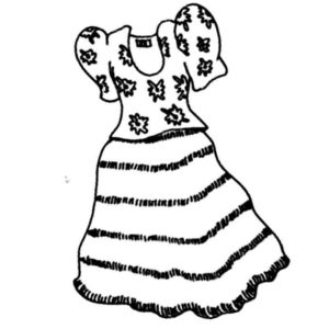 платье с юбкой для любимой куклы