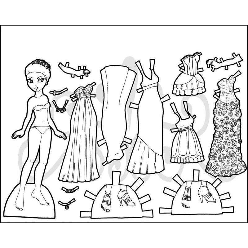 платья для бумажной куклы