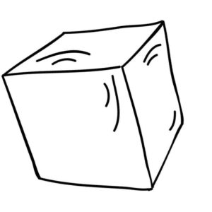 подтертый кубик