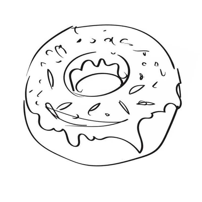 пончик круглой формы
