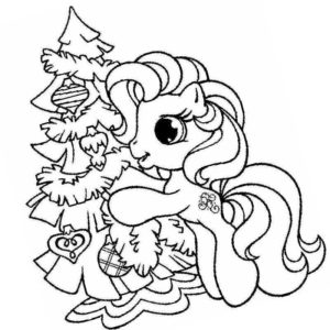 Пони Пинки пай и новогодняя елка