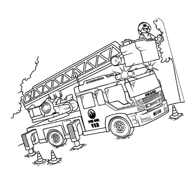 пожарная машина лего