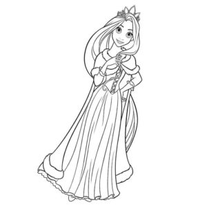принцесса Рапунцель в короне