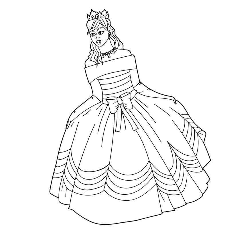 принцесса в бальном платье