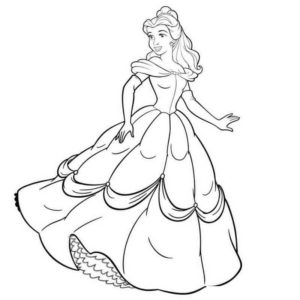 Принцесса в красивом платье