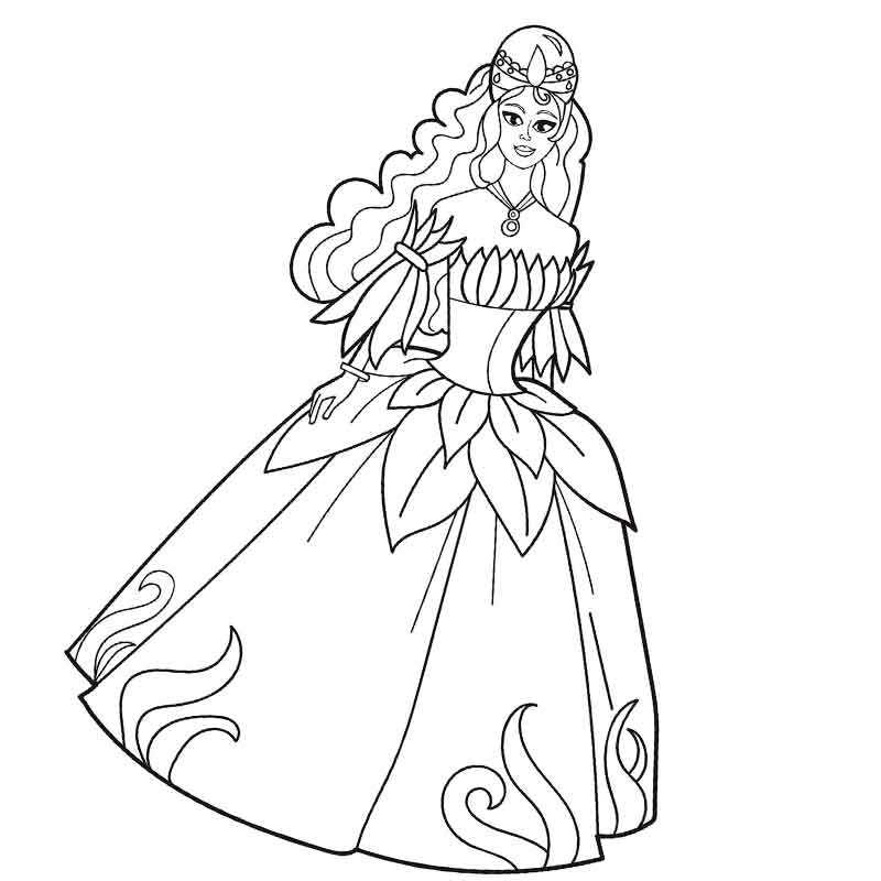 Принцесса в пышном платье