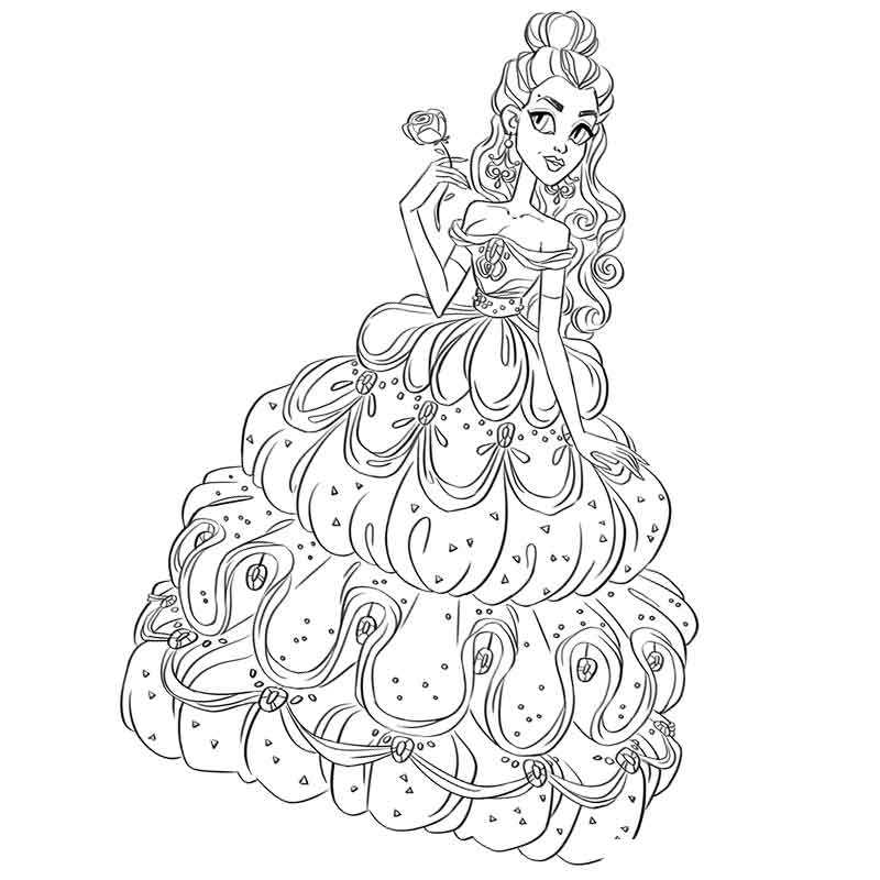 Принцесса в шикарном платье