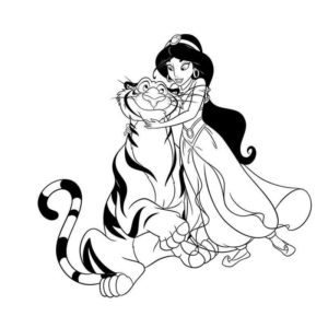 принцесса Жасмин и тигр