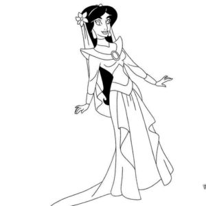 принцесса Жасмин в нарядном платье