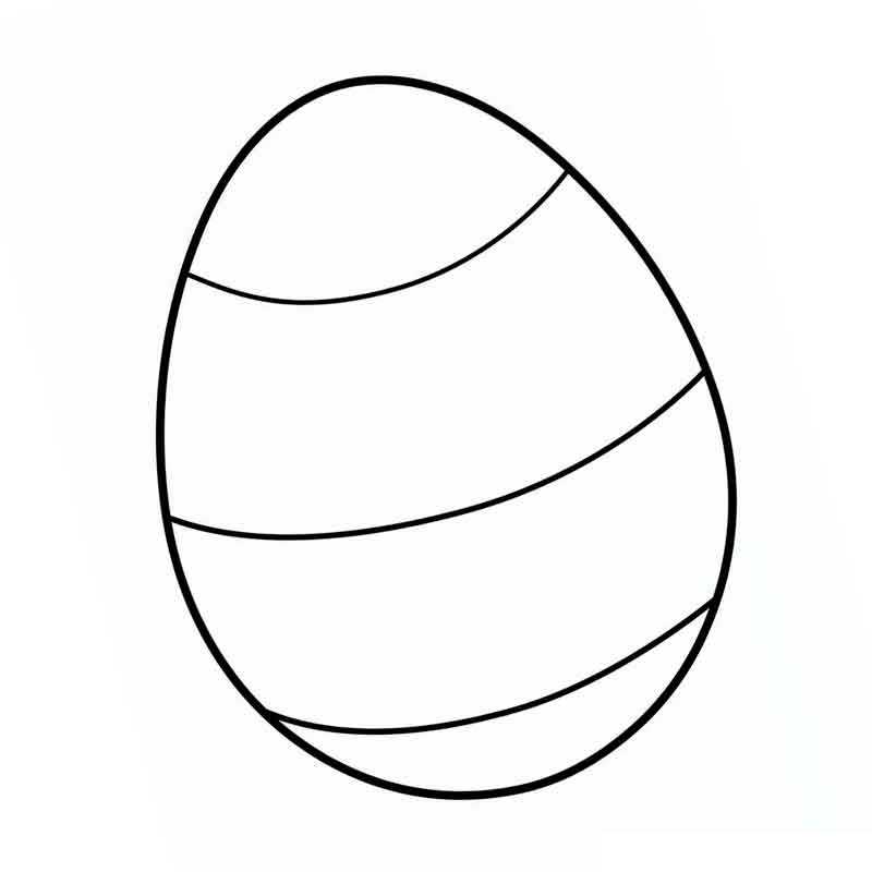 простой рисунок на яйце