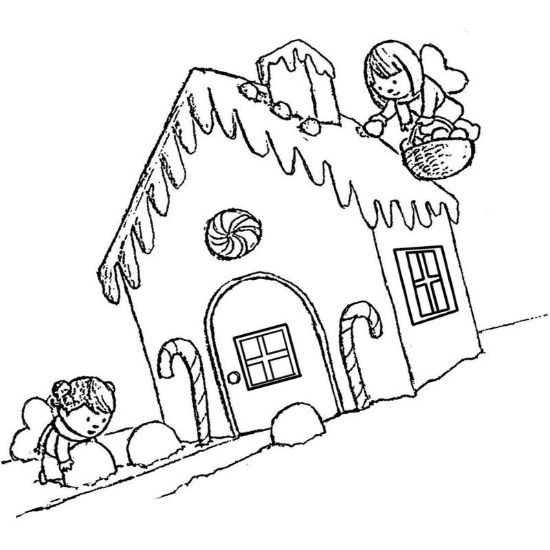 пряничный дом и ребенок