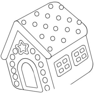 пряничный дом с вкусной крышей