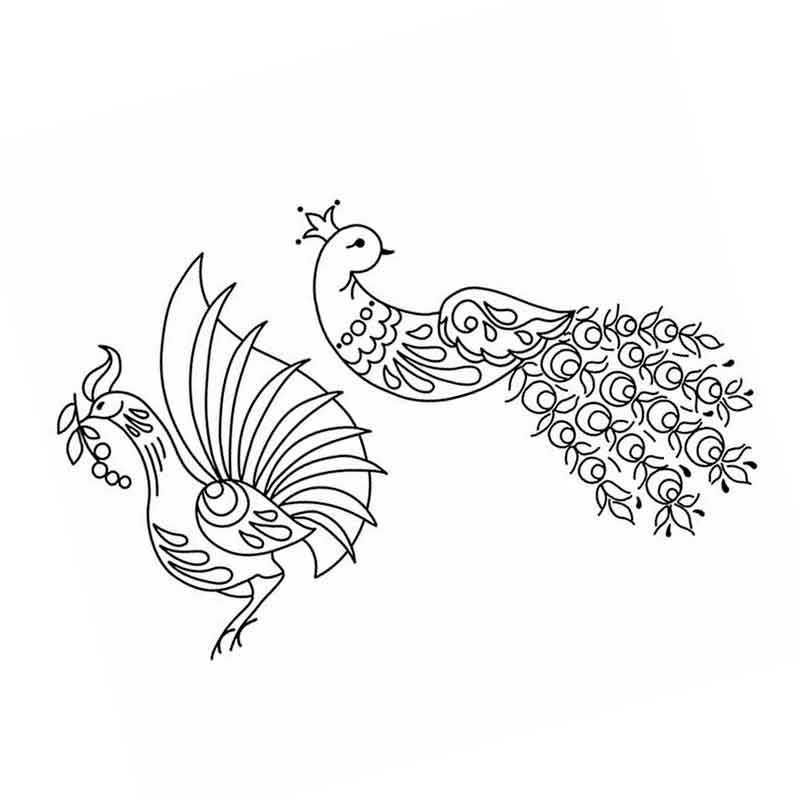 Городецкая роспись: поэтапное рисование на доске коней, птицы, цветов и листьев для начинающих
