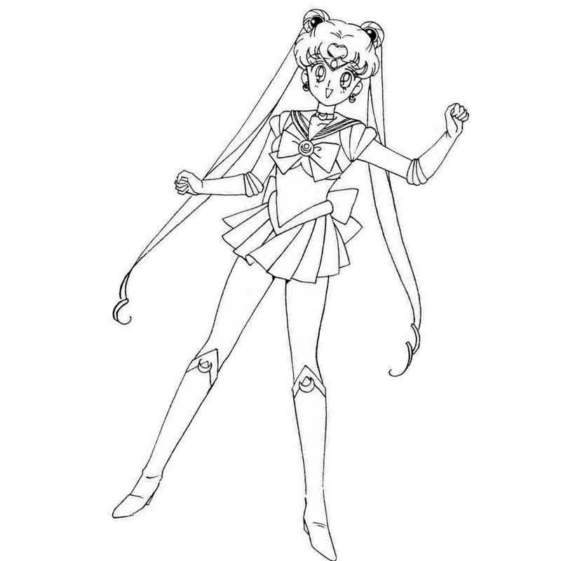 Colora con Sailor Moon 1