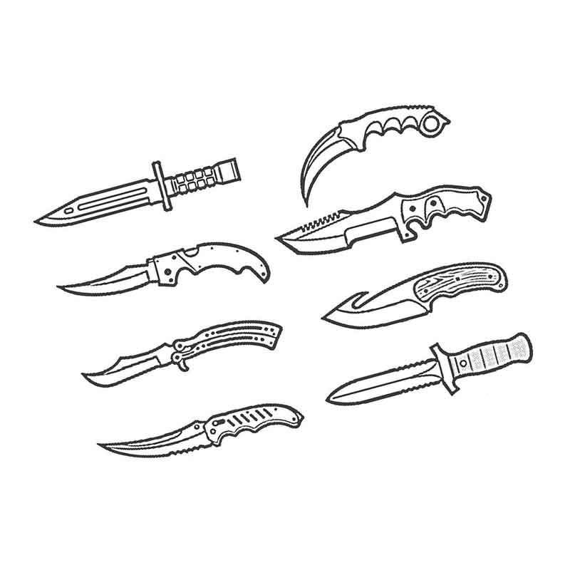 разные виды ножей