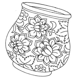 разрисованная ваза
