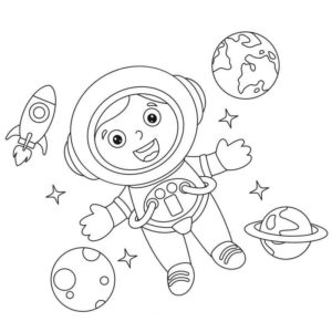 Ребенок в день космонавтики