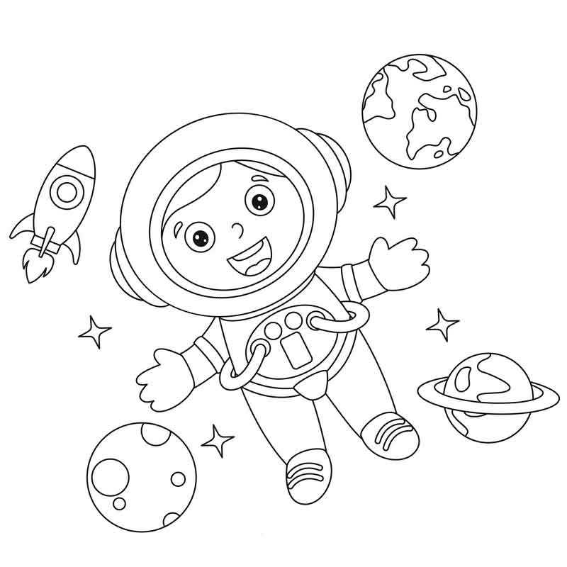 Ребенок в день космонавтики