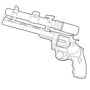 Револьвер с оптическим прицелом