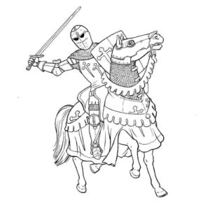 рыцарь с мечом на коне
