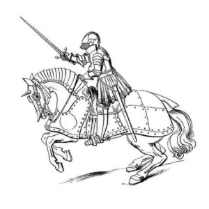 Рыцарь воин на коне