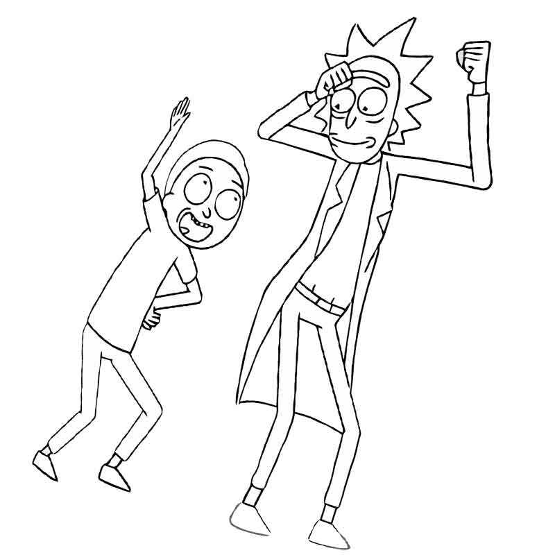 Рик и Морти танцуют
