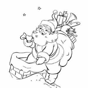 Санта Клаус полез в трубу