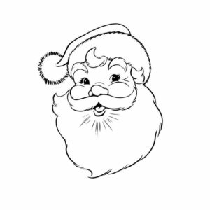 Санта Клаус с густой бородой