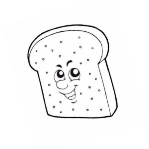 счастливый ломтик хлеба