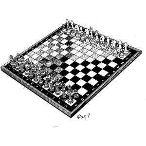 шахматная доска с фигурами