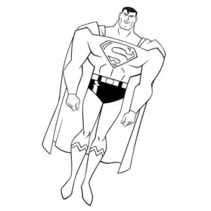 сильный супергерой супермен
