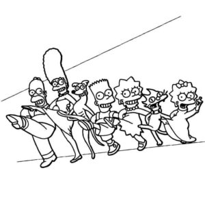 Симпсоны танец семьи Симпсонов