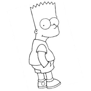 Симпсоны задумчивый Барт