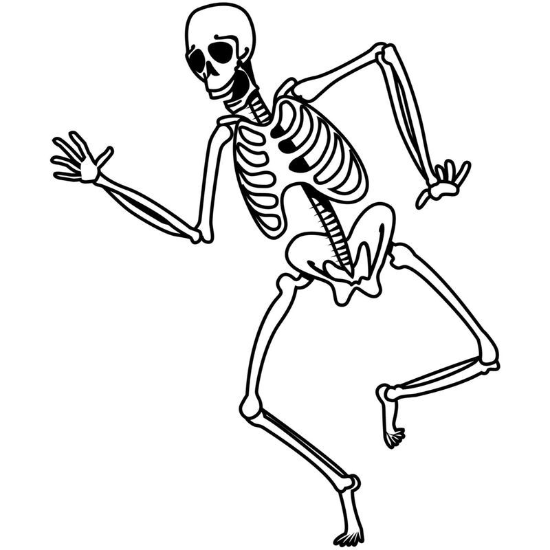 скелет танцует