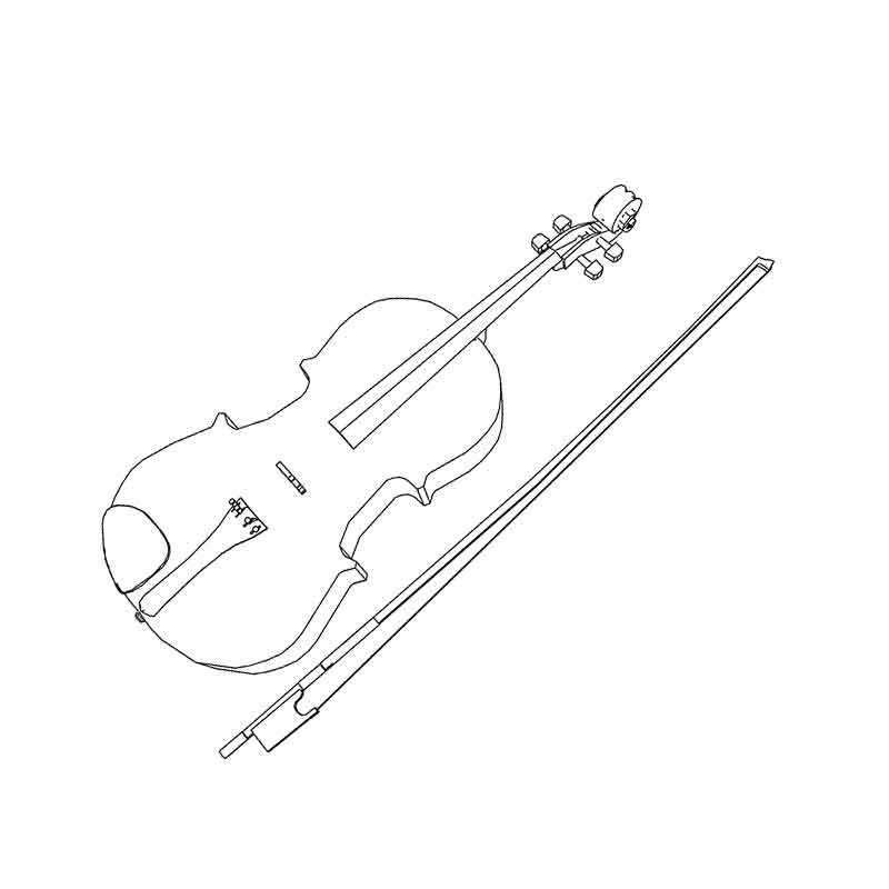 скрипка и смычок