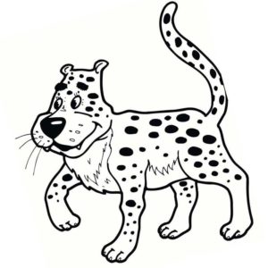 Смешной леопард